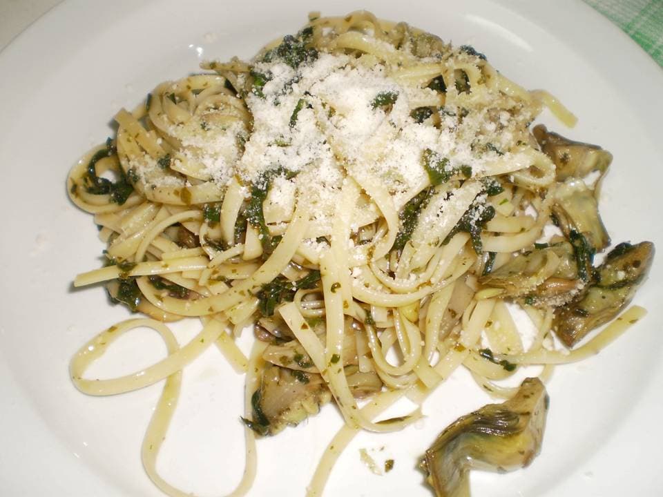 Tallarines con verduras