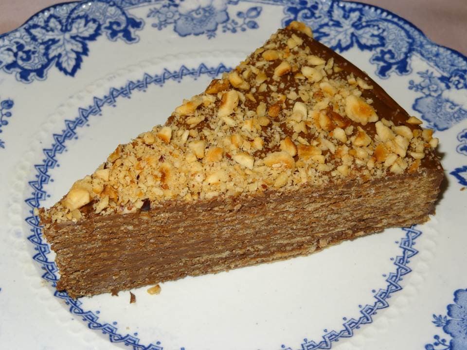 Tarta huesitos (obleas y nutella)