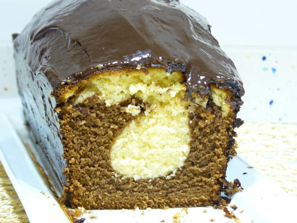 Bizcocho bicolor