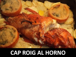 Cap roig al horno