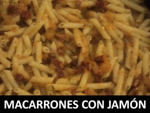 Macarrones con jamon