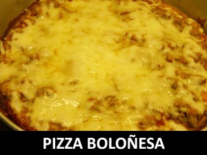 Pizza boloñesa