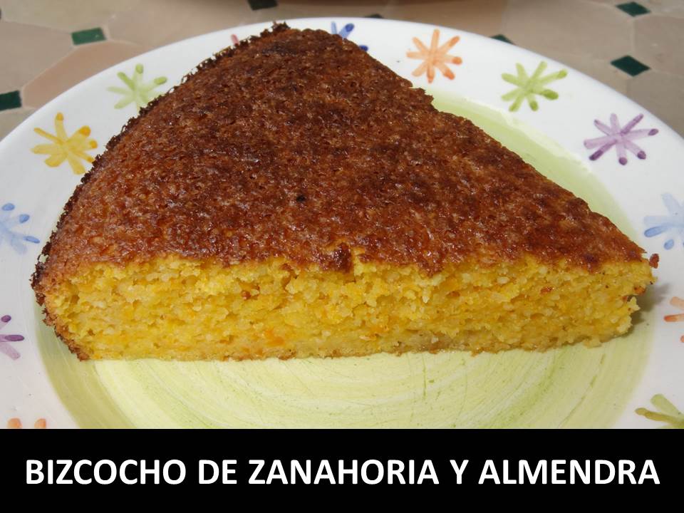 Tarta de zanahoria y almendra