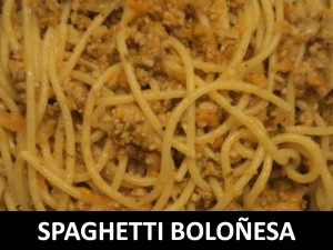 Spaghetti boloñesa