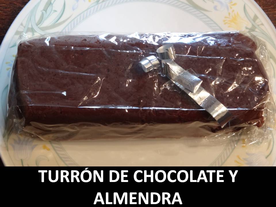 Turrón de chocolate y almendra