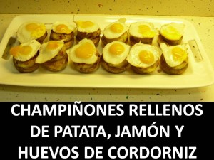 Champiñones rellenos